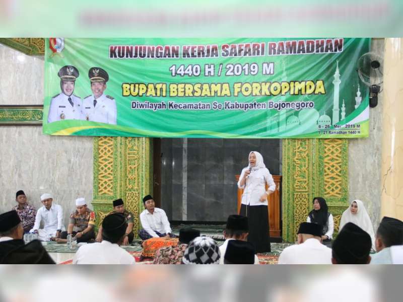 Bupati Bersama Forpimda Bojonegoro Laksanakan Safari Ramadan di Kecamatan Baureno