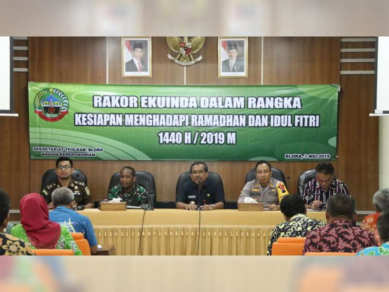 Rakor Ekuinda, Kebutuhan Pokok Masyarakat di Blora Masih Stabil