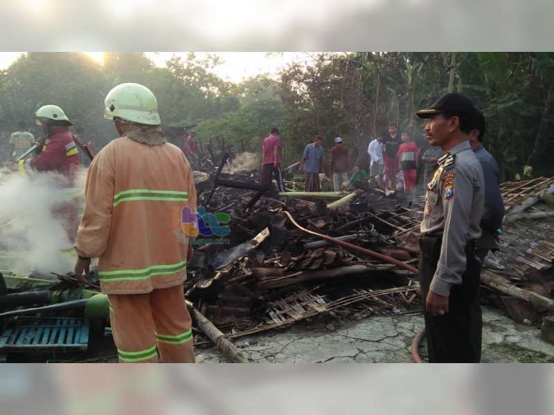 Lagi, Diduga Akibat Korsleting Listrik Rumah Warga Kepohbaru Bojonegoro Ludes Terbakar