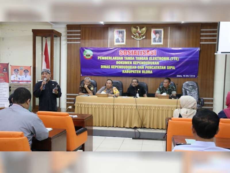 Pemkab Blora Permudah Pelayanan Administrasi Kependudukan Dengan Tandatangan Elektronik
