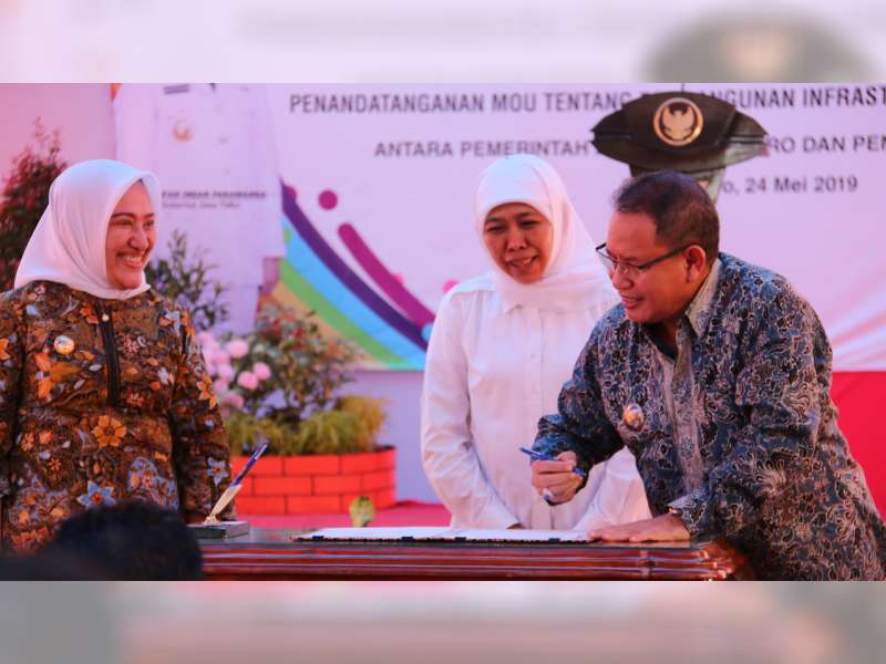 Bojonegoro dan Tuban Tandatangai MoU Pembangunan Infrastruktur Jembatan dan Jalan