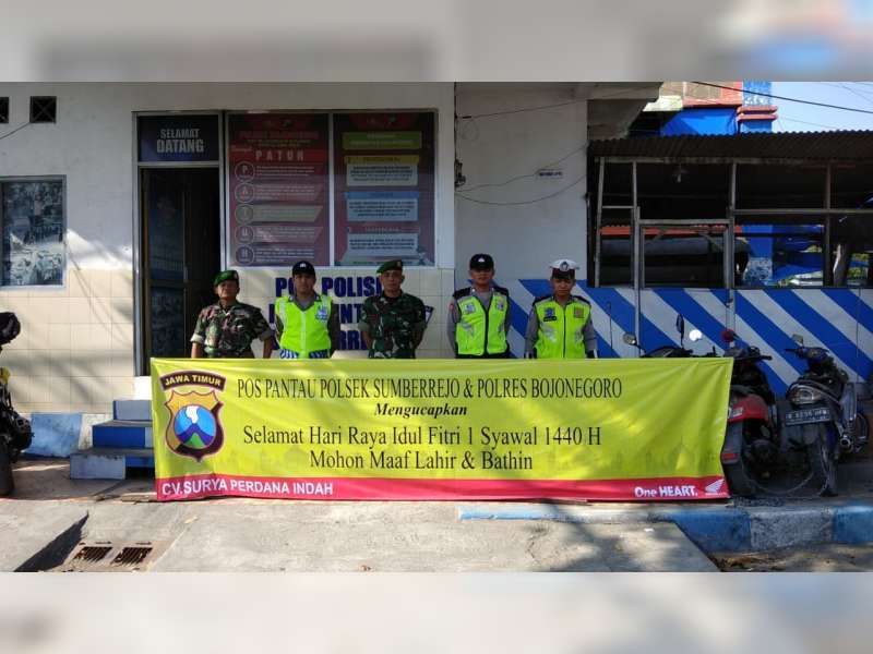 Pos Pantau Perempatan Pasar Sumberrejo Bojonegoro