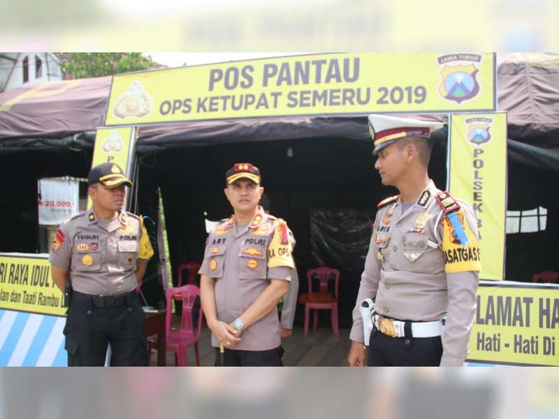Kapolres Bojonegoro Cek Pelaksanaan Operasi Ketupat Semeru 2019