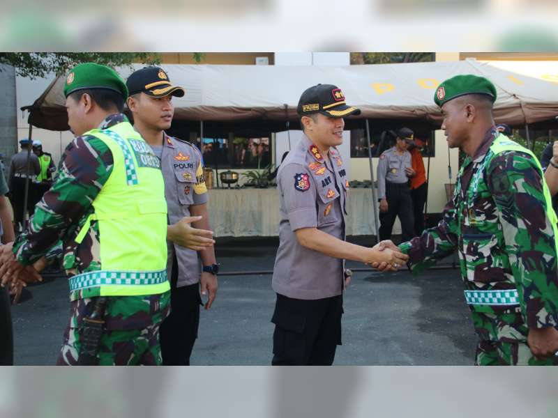 Jaga Sinergitas, Polres dan Kodim Bojonegoro Gelar Halal Bihalal Bersama
