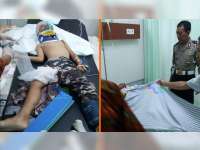 Tabrak Truk Tronton, 2 Orang Pemotor di Padangan Bojonegoro, Luka Berat