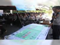 Polres Bojonegoro Gelar Simulasi TWG dan TFG, Pengamanan Pilkades Serentak 2019