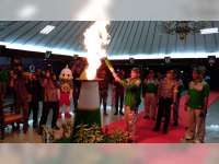 Malam Ini, Api Porprov Jatim 2019 Disemayamkan di Pendapa Pemkab Bojonegoro