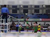 Foto-Foto Pertandingan Bola Voli Indoor Porprov Hari Pertama di GOR Dabonsia Bojonegoro