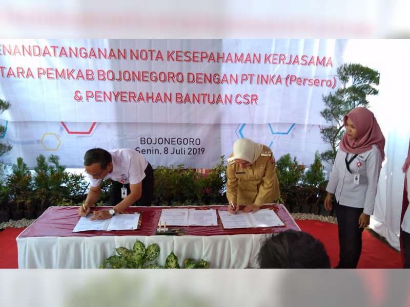 Pemerintah Kabupaten Bojonegoro Tandatangani MoU dengan PT INKA