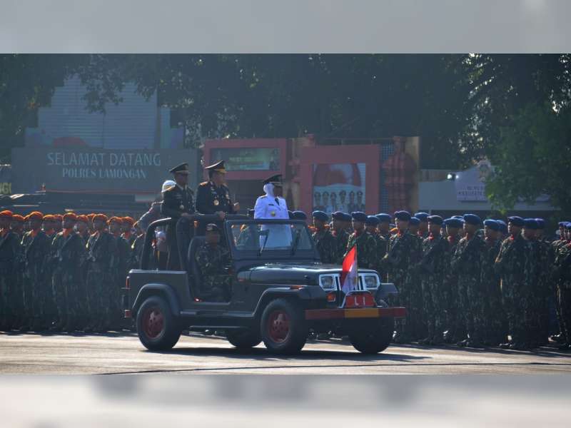 Forpimda Bojonegoro Hadiri Peringatan HUT Bhayangkara di Makodam V Brawijaya