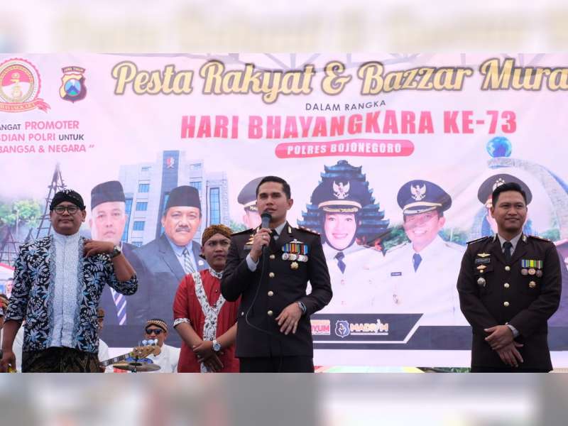 Puncak Hari Bhayangkara, Polres Bojonegoro Gelar Tasyakuran dan Wisuda Purna Bhakti