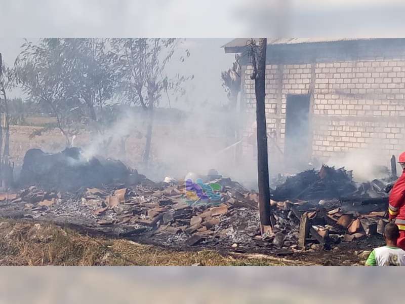 Lagi Kebakaran Terjadi di Bojonegoro, Kandang Milik Warga Kepohbaru Ludes Terbakar