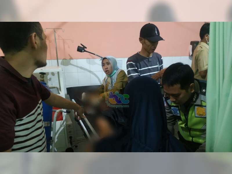 Tabrakan Motor di Ngraho Bojonegoro, Seorang Pengendara dan Seorang Pembonceng Luka-Luka