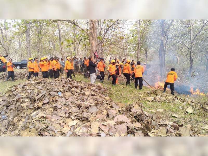 KPH Padangan Bojonegoro, Gelar Apel Siaga Pengendalian Kebakaran Hutan dan Lahan