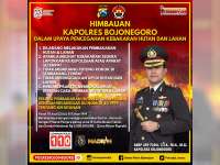 Kapolres Bojonegoro: Pelaku Karhutla Diancam Dengan Pidana Penjara Paling Lama 15 Tahun