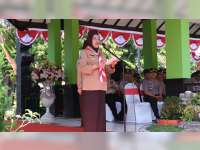 Bupati Pimpin Apel Besar Peringatan Hari Pramuka di Alun-Alun Bojonegoro