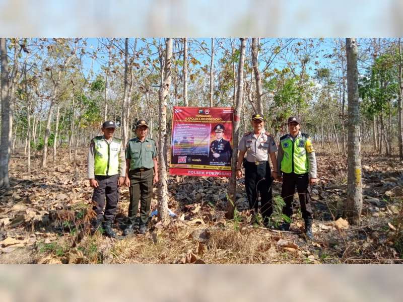 Kapolsek Purwosari Bojonegoro Ajak Masyarakat Cegah Kebakaran Hutan dan Lahan
