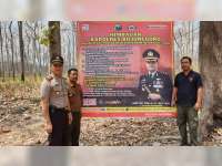 Giliran Polsek Dander dan Ngasem Bojonegoro, Beri Imbauan Pencegahan Karhutla