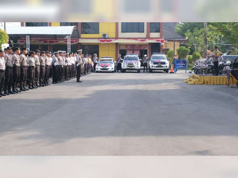 Polres Bojonegoro Laksanakan Apel Gelar Pasukan, Operasi Patuh Semeru 2019