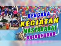 Rencana Kegiatan Masyarakat Bojonegoro 1 September 2019