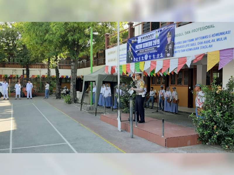 Kembali, Sat Lantas Polres Bojonegoro Sosialisasi Keselamatan Berlalu Lintas ke Sekolah