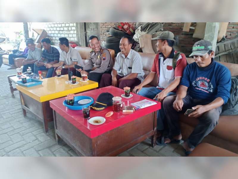 Minimalisir Kerawanan, Polsek Sumberrejo&nbsp;Bojonegoro Koordinasi Pengamanan Turnamen Bola Voli