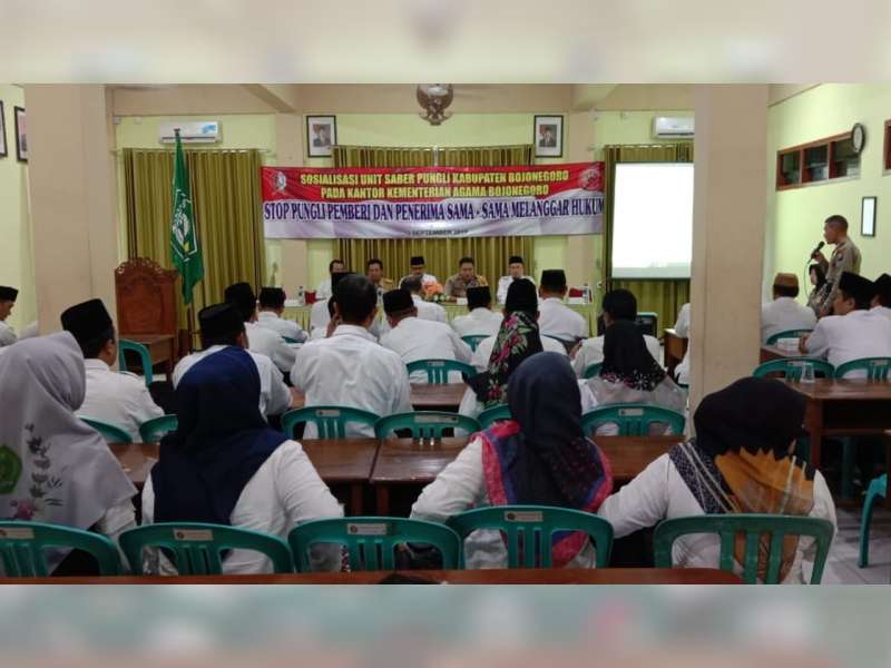 Giliran Kantor Kemenag Kabupaten Bojonegoro Dapat Sosialisasi dari UPP Saber Pungli