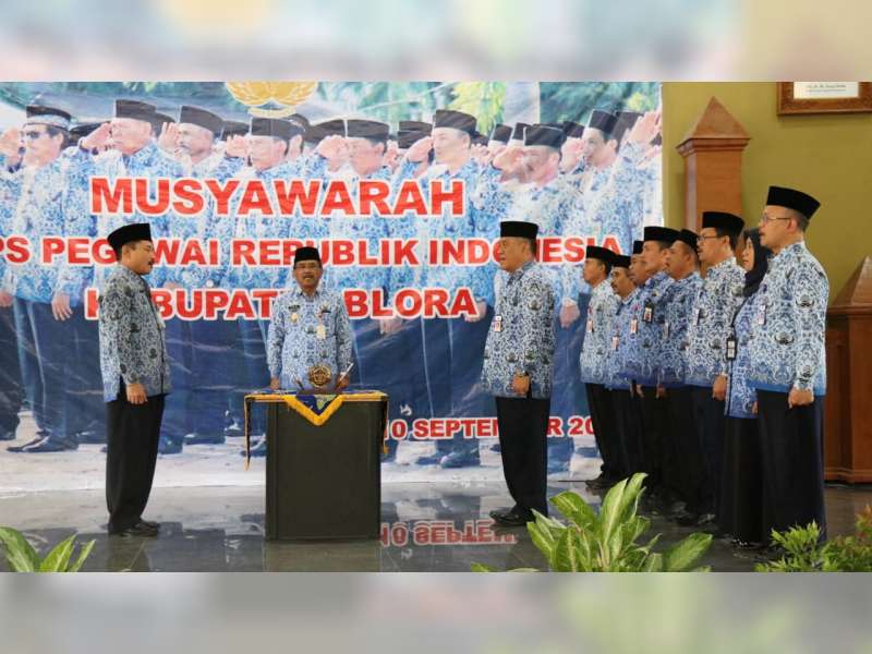 Sekda Blora Terpilih Menjadi Ketua KORPRI Kabupaten Blora Periode 2019-2024