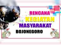 Rencana Kegiatan Masyarakat Bojonegoro 11 September 2019