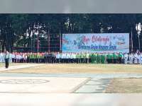 Wakil Bupati Pimpin Upacara Peringatan Haornas di Alun-Alun Bojonegoro