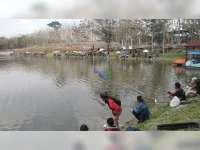 Perkenalkan Wisata Waduk Grobogan, Pemdes Bendo Kapas Bojonegoro Gelar Lomba Mancing