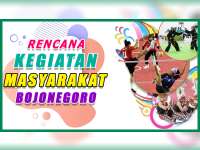 Rencana Kegiatan Masyarakat Bojonegoro 24 September 2019