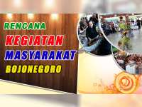 Rencana Kegiatan Masyarakat Bojonegoro 25 September 2019