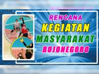 Rencana Kegiatan Masyarakat Bojonegoro 26 September 2019