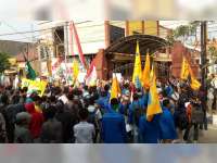 Mahasiswa Bojonegoro Gelar Aksi Solidaritas di Mapolres Bojonegoro