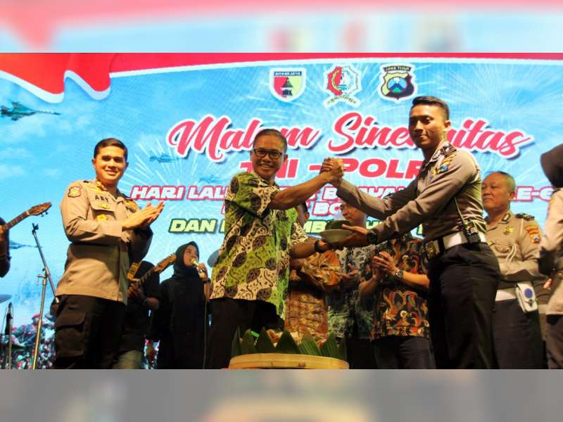 Puncak Peringatan Hari Lalu Lintas, Polres Bojonegoro Gelar Malam Sinergitas TNI-Polri