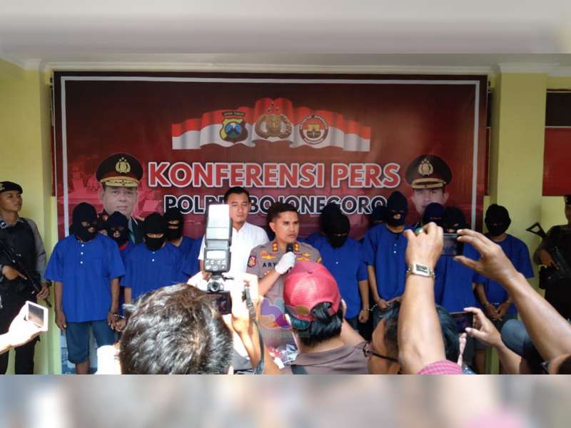 Operasi Sikat Semeru 2019, Polres Bojonegoro Ungkap 17 Kasus Dengan 27 Tersangka