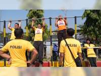 Jaga Stamina Anggota, Polres Bojonegoro Laksanakan Tes Kesamaptaan Jasmani