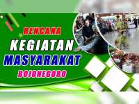 Rencana Kegiatan Masyarakat Bojonegoro 12 Oktober 2019