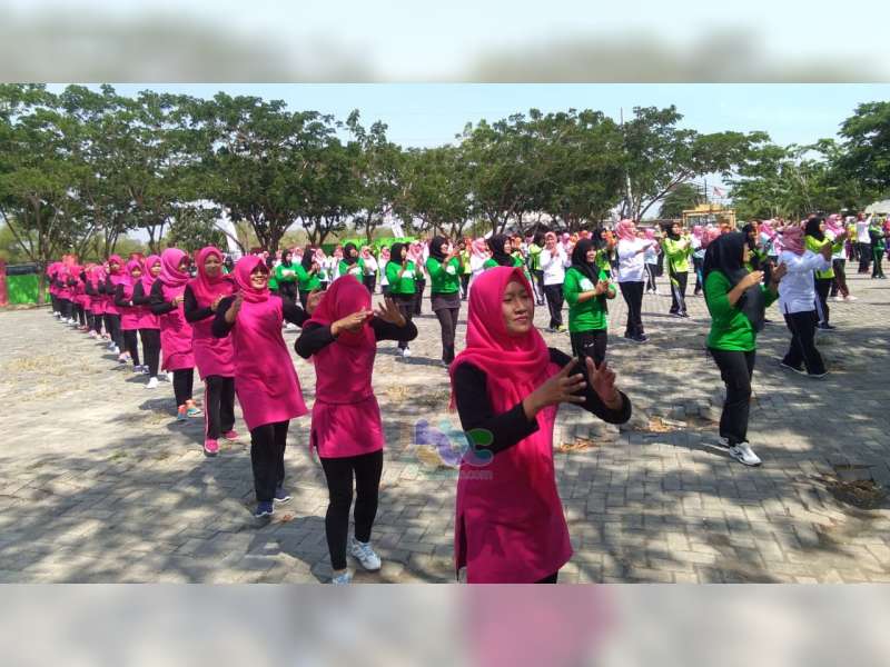 Perwosi Bojonegoro Gelar Sosialisai Senam Kesegaran Jasmani di Gayam