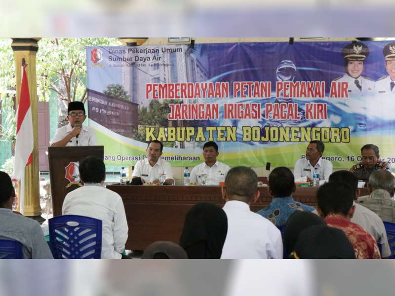 Pemkab Bojonegoro Gelar Pembinaan pada HIPPA dan GHIPPA, Jaringan Irigasi Pacal