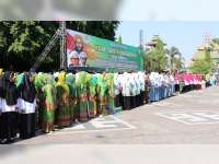 Ribuan Santri di Blora Meriahkan Peringatan Hari Santri Nasional 2019