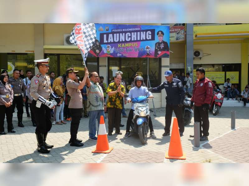 Police Goes to Campus, Kapolres Bojonegoro Launching Kampus Tertib Lalu Lintas