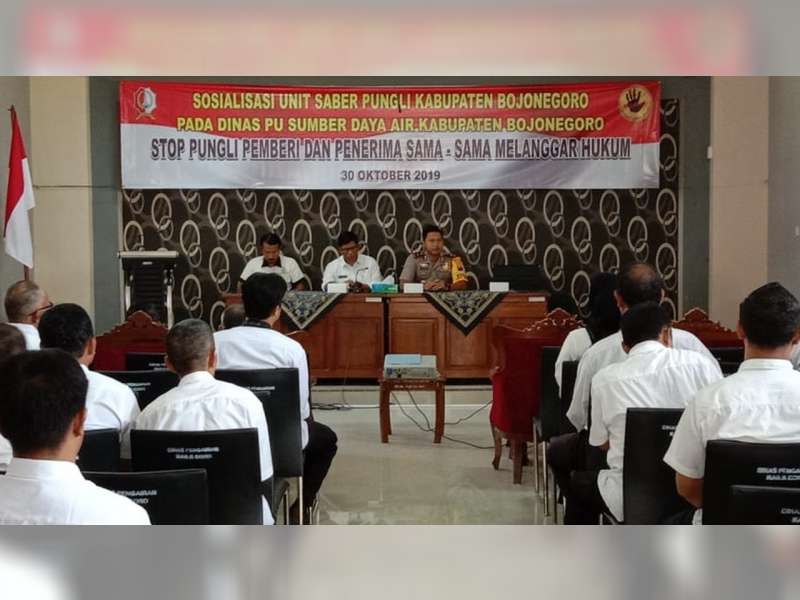 UPP Saber Pungli Kabupaten Bojonegoro Gelar Sosialisasi di Dinas PU Sumber Daya Air
