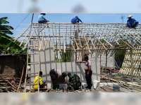 Rumah Mbah Dasri, Warga Sumberrejo Bojonegoro yang Roboh, Kini Sudah Berdiri Lagi