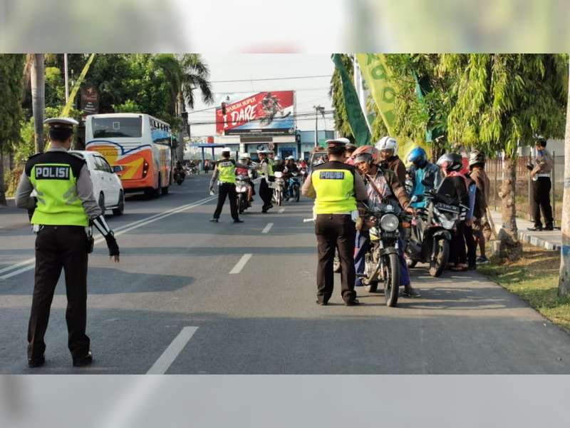 Razia di Jalan Veteran, Sat Lantas Polres Bojonegoro Tindak 243 Pengendara