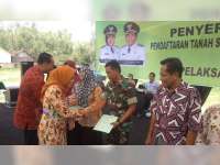 BPN Bojonegoro Bagikan 1.909 Sertifikat PTSL Kepada Warga Desa Temu Kanor