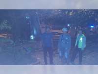 Akibat Pecah Ban, Mobil Pikap di Sumberrejo Bojonegoro Tabrak Pagar Hingga Terguling