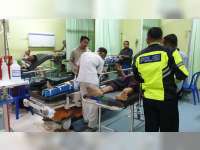 Motor Tabrak Becak di Kapas Bojonegoro, Pengendara Motor dan Pengayuh Becak Luka Berat