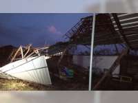 Angin Kencang di Sugihwaras Bojonegoro, Sebuah Tower Roboh dan Belasan Rumah Rusak